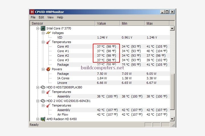 HWMonitor Screenshot