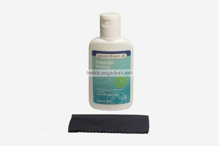 Isopropyl Alcohol and Lint Free Cloth
